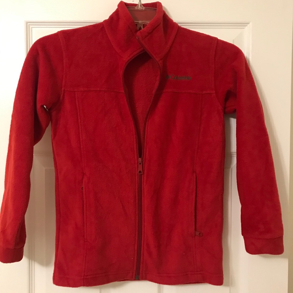 Red Columbia Fleece zipup